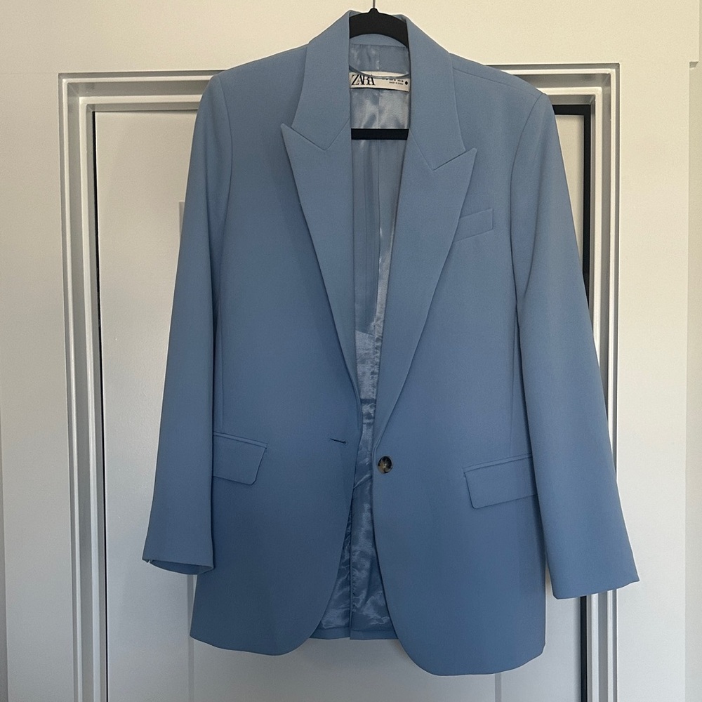 Zara Women's Light Blue Blazer